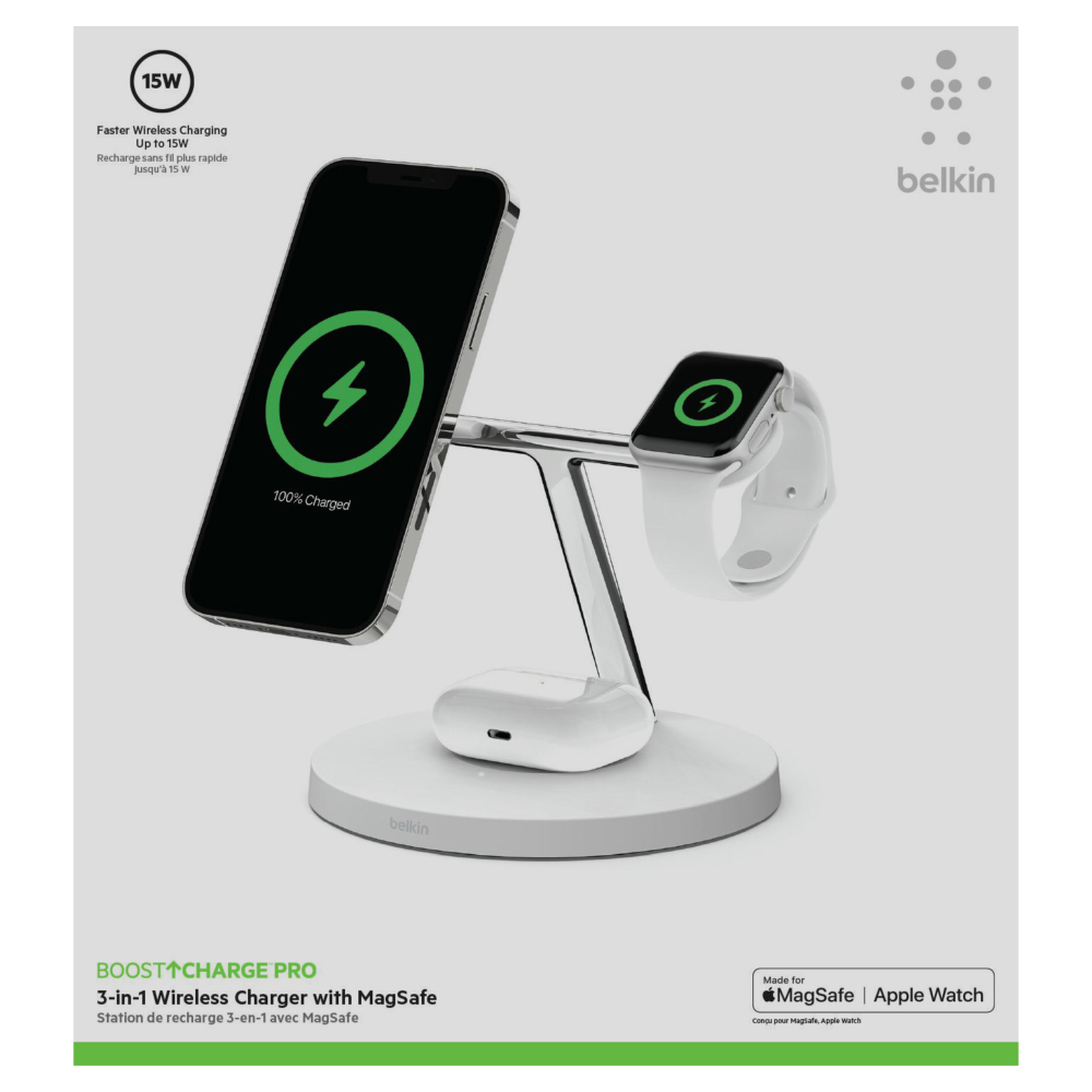 Chargeur rapide portable BOOST↑CHARGE™ PRO de Belkin pour Apple